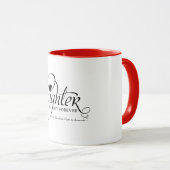 娘のためのパーソナライズで甘いギフト マグカップ (正面右)