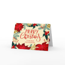 娘のためのフローラルとホーリーのメリークリスマス