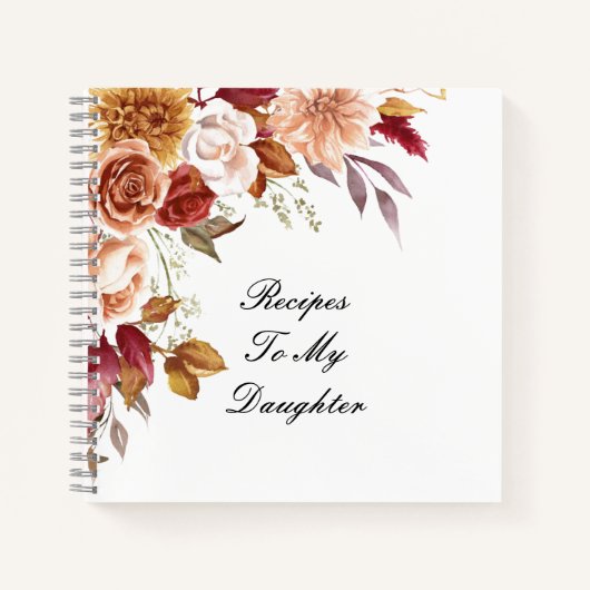 娘のための料理ノート ノートブック (正面)