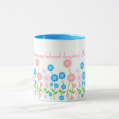 娘のための美しい花のマグ マグカップ (中央)