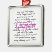 娘のための言葉 メタルオーナメント (左)