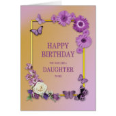 娘のような誕生日の花と蝶 (正面)