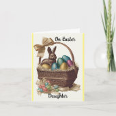 娘のイースターカードに シーズンカード (正面)