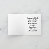 娘のイースターカードに シーズンカード (内部)