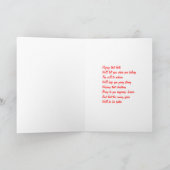 娘のクリスマスグリーティングカード シーズンカード (内部)