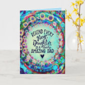 「娘のパパ!」 鼓動 カード (黄色い花)