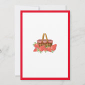 娘のピクニックストロベリーバースデーパーティー 招待状 (裏面)