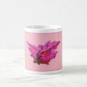 娘のピンクの天使のためのパーソナライズなマグのギフトを作って下さい コーヒーマグカップ (中央)