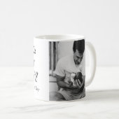 娘の写真から父の日のメッセージ コーヒーマグカップ (正面右)