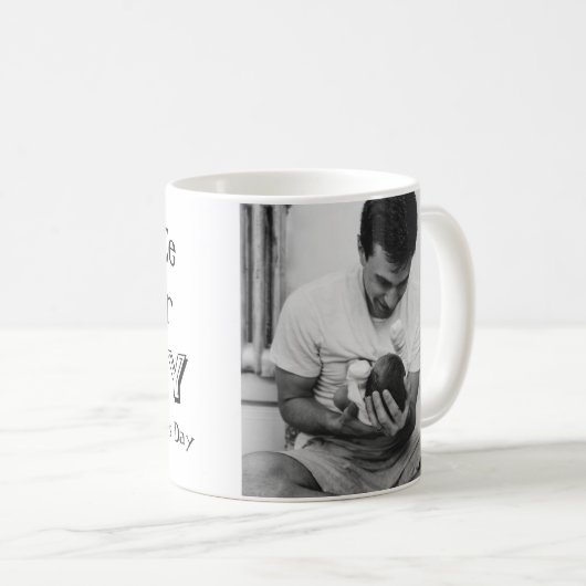 娘の写真から父の日のメッセージ コーヒーマグカップ (正面右)