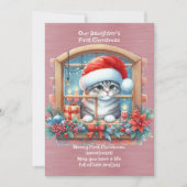 娘の初めてのクリスマス シーズンカード (正面)