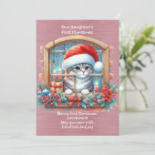 娘の初めてのクリスマス シーズンカード (スタンド正面)