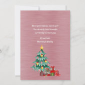 娘の初めてのクリスマス シーズンカード (裏面)