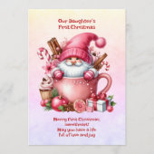 娘の初めてのクリスマス シーズンカード (正面)