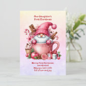 娘の初めてのクリスマス シーズンカード (スタンド正面)