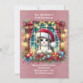 娘の初めてのクリスマス シーズンカード (正面)