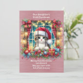 娘の初めてのクリスマス シーズンカード (スタンド正面)