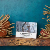 娘の初恋の父の日の額 フォトプラーク (側面)