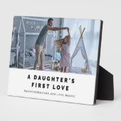 娘の初恋の父の日の額 フォトプラーク (側面)