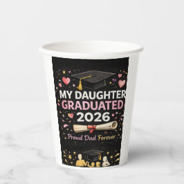 娘の卒業おめでとう 2026 紙コップ