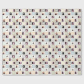 娘の卒業のギフト用包装紙のカスタムな写真の紙 ラッピングペーパー (フラット)