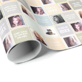 娘の卒業のギフト用包装紙のカスタムな写真の紙 ラッピングペーパー (ロールコーナー)