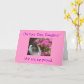娘の卒業を誇りに思う カード (黄色い花)