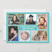 娘の卒業写真コラージュのお知らせ 招待状 (正面)