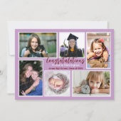 娘の卒業写真コラージュのお知らせ 招待状 (正面)