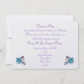 娘の卒業式への招待 招待状 (裏面)