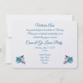 娘の卒業招待状 招待状 (裏面)