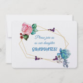 娘の卒業招待状 招待状 (正面)