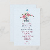 娘の卒業茶お祝い招待状 招待状 (正面/裏面)