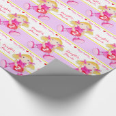 娘の名前ラグドール2nd誕生日ラップ ラッピングペーパー (角)