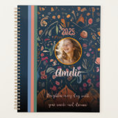 娘の場合、抽象芸術フローラデザイン写真 プランナー手帳 (正面)