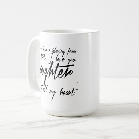 娘の天恵のコーヒー・マグ コーヒーマグカップ (正面左)