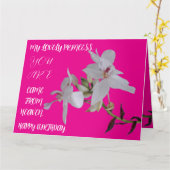 娘の姉妹友人のための誕生日の花の贈り物 カード (黄色い花)