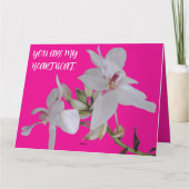 娘の姉妹友人のための誕生日の花の贈り物 カード (裏面)