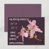 娘の姉妹友人のための誕生日の花の贈り物 ポストカード (正面/裏面)
