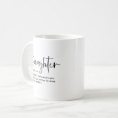 娘の定義 感傷的な名言 コーヒーマグカップ (正面左)