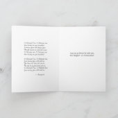 娘の平和および喜びのためのクリスマスツリーカード シーズンカード (内部)