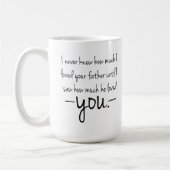 娘の引用文のコーヒー・マグへの母 コーヒーマグカップ (左)