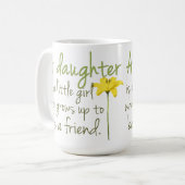 娘の引用文のコーヒー・マグ コーヒーマグカップ (正面左)