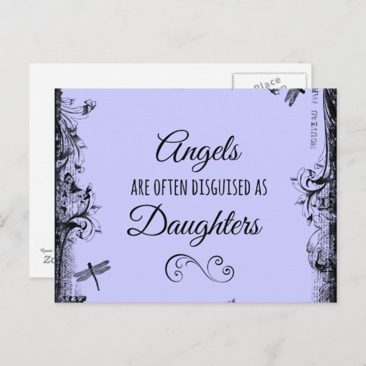 娘の引用文：天使が多い ポストカード (正面/裏面)