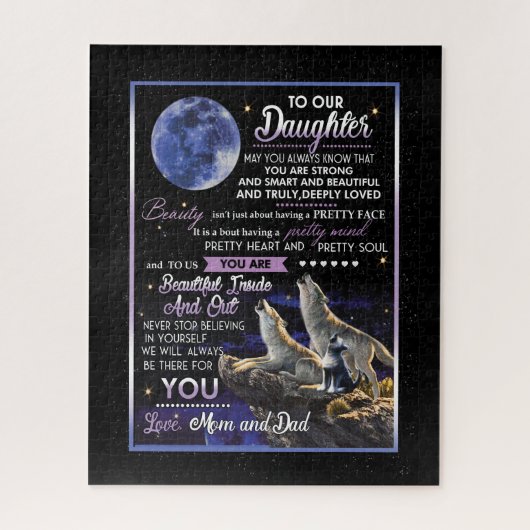 娘の恋人たち |私たちの娘に愛ママとパパ ジグソーパズル (縦)