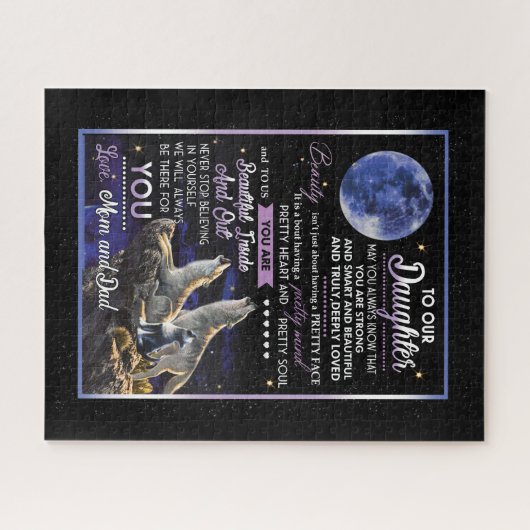 娘の恋人たち |私たちの娘に愛ママとパパ ジグソーパズル (横)