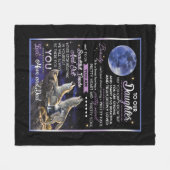 娘の恋人たち |私たちの娘に愛ママとパパ フリースブランケット (正面(横))