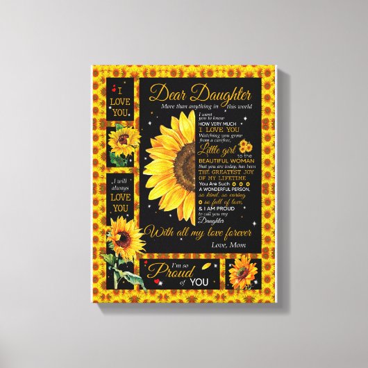 娘の恋人たち |私の娘に母を愛する キャンバスプリント (正面)