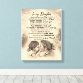 娘の恋人たち |私の娘に母を愛する キャンバスプリント (インサイチュ (ウッドフロア))