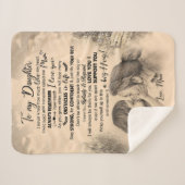 娘の恋人たち |私の娘に母を愛する シェルパブランケット (正面(横))